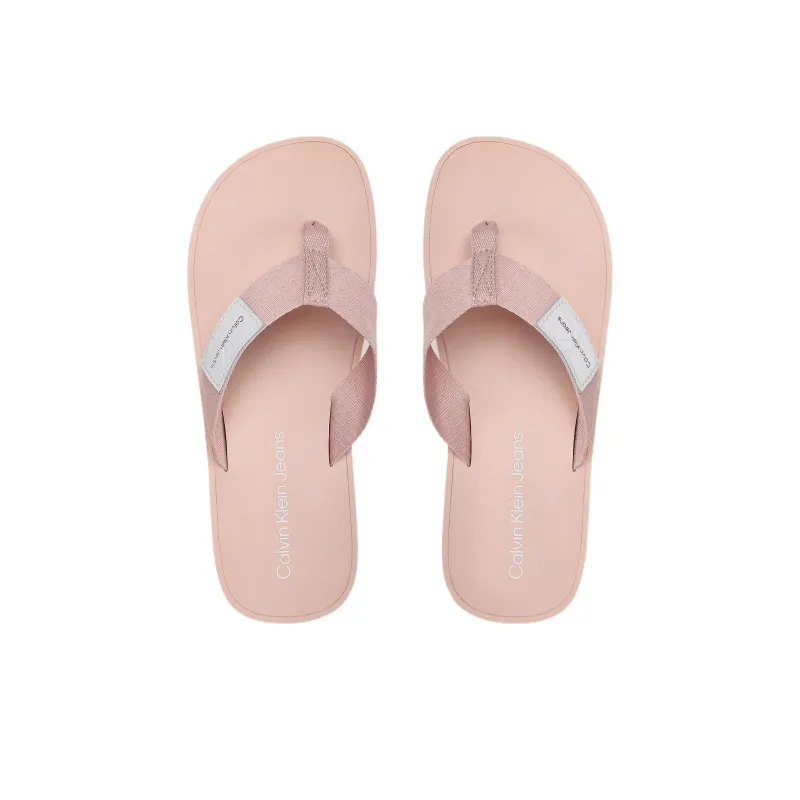 CKJ CALVIN KLEIN JEANS Flip Flops 3cm Women's Pink-3