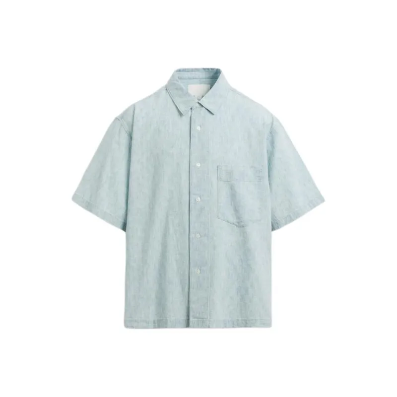 ZARA Shirts Men Light Blue-0