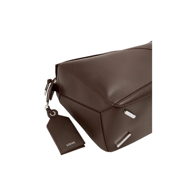 LOEWE Sheepskin Shoulder Bag, Crossbody Bag, Handbag Tubas Women's Brownie Dark Brown-7