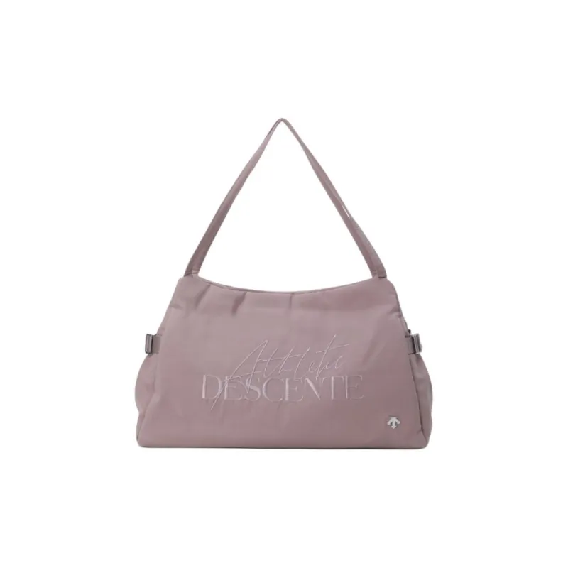 DESCENTE Nylon Handbag, Shoulder Bag Large Size Women's Pink Purple-0