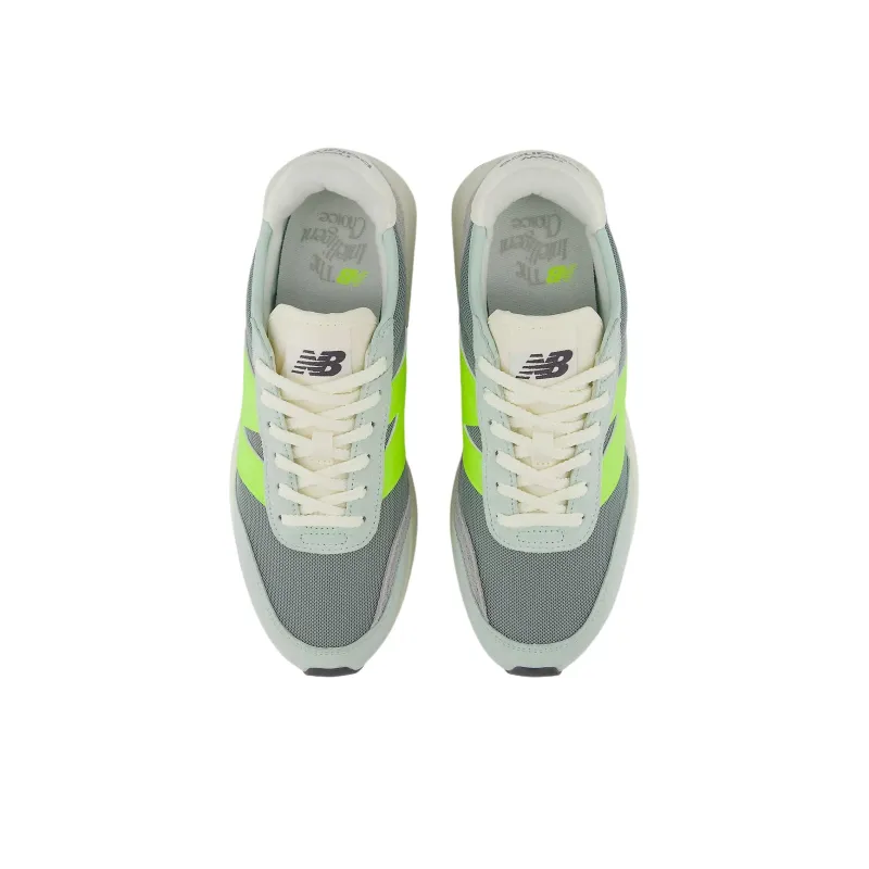 New Balance 370 Abrasion Resistant Low Top Casual Shoes Unisex Green Gray-3