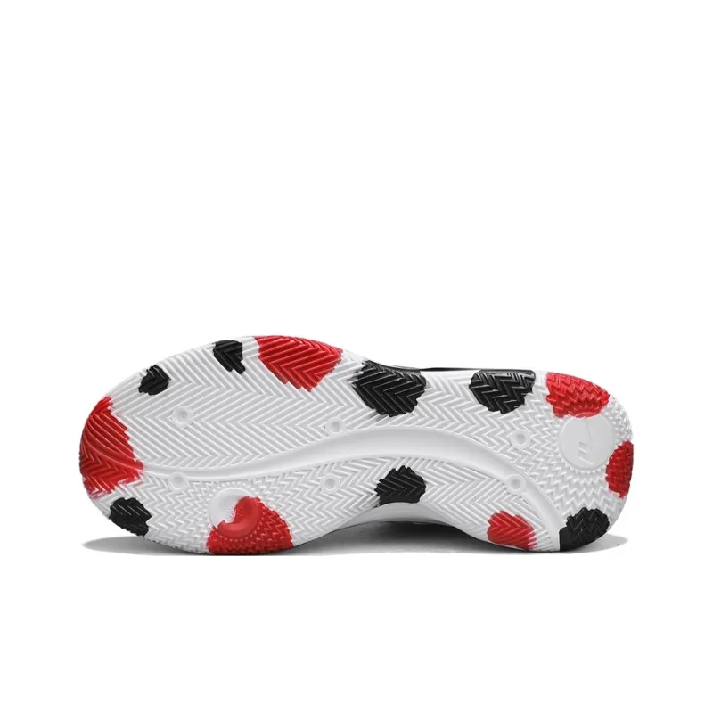 WARRIOR Basketball Shoes Men Low Top Red-3