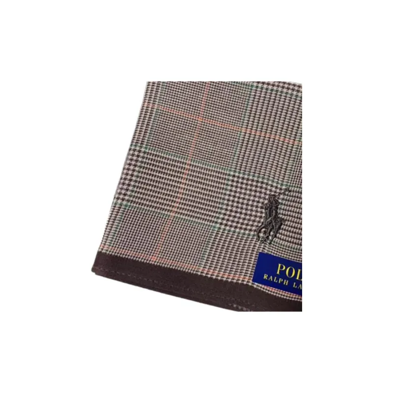 Polo Ralph Lauren 100% Cotton Silk Scarves Unisex Umber-2