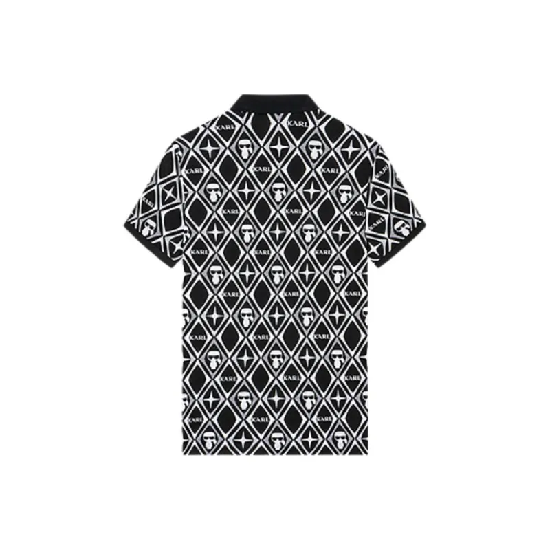 KARL LAGERFELD Polo Shirt Men's Black-1
