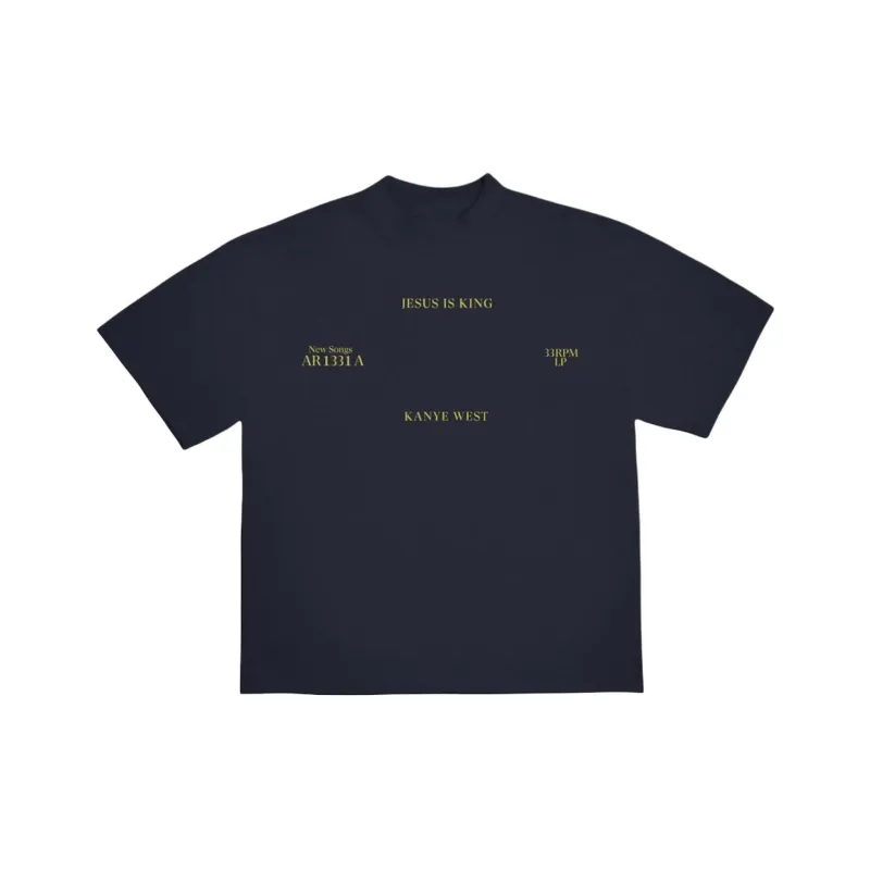 Kanye West T Shirt Men's Marine Blue-0