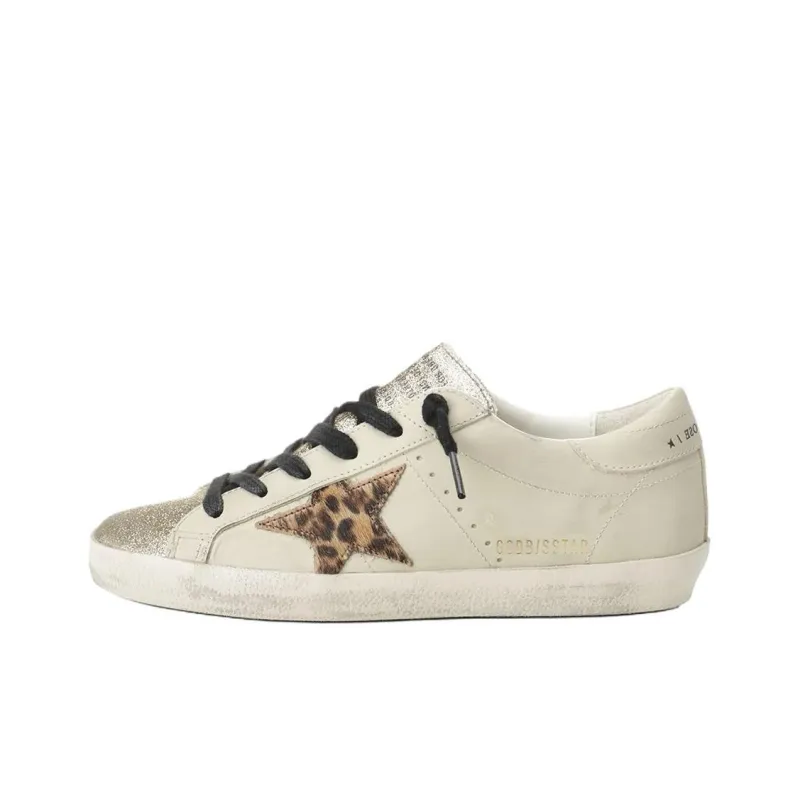 Golden Goose Super Star Low Top Skateboard Shoes Women's Beige-0