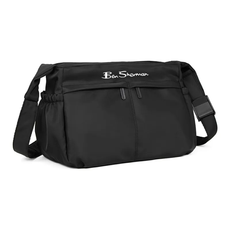 BEN SHERMAN Oxford Shoulder Bag Unisex Black-5