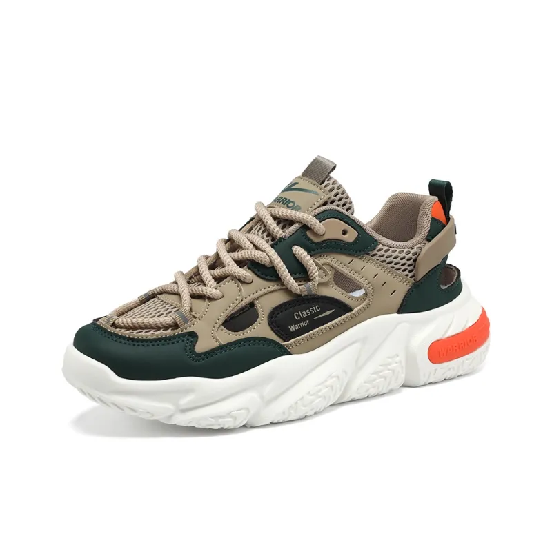 Warrior Height Increasing, Abrasion Resistant, Lightweight, And Breathable Low Top Chunky Sneakers Unisex-13
