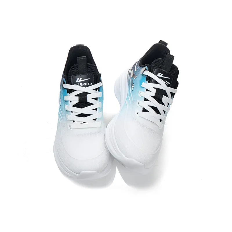 WARRIOR Running Shoes Men Low Top White Blue Black-2