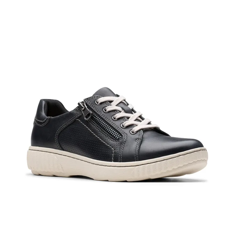 Clarks Anti Slip Wear Resistant Low Top Casual Shoes Women's Black-2
