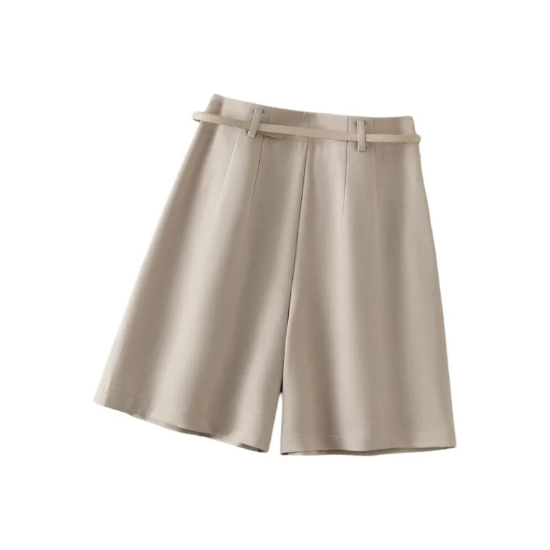 IHIMI Casual Shorts Women's Beige-1