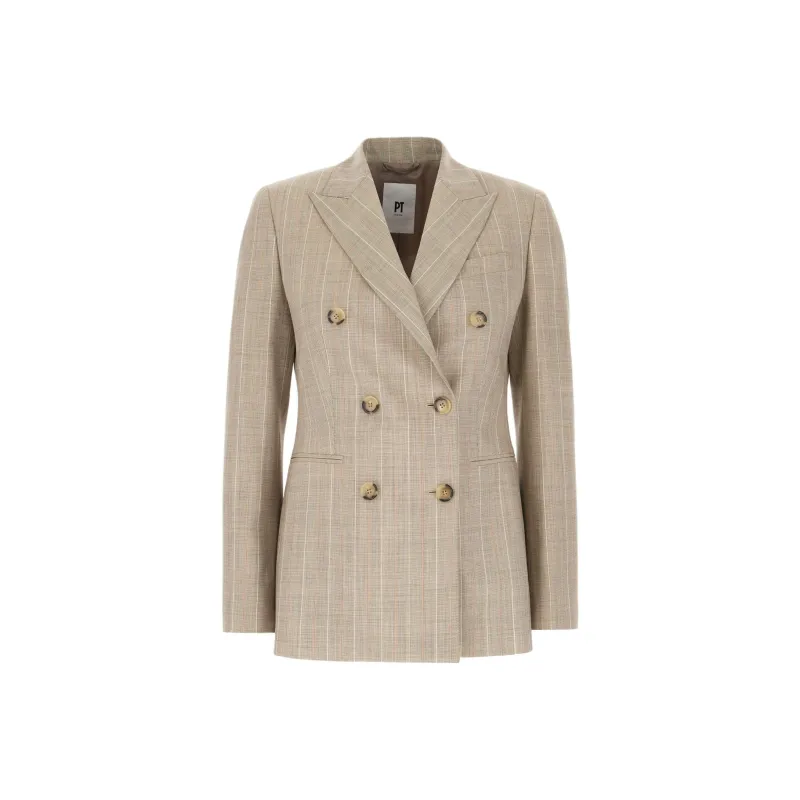 PT Pantaloni Torino Business Suit Women's Beige Yellow-0