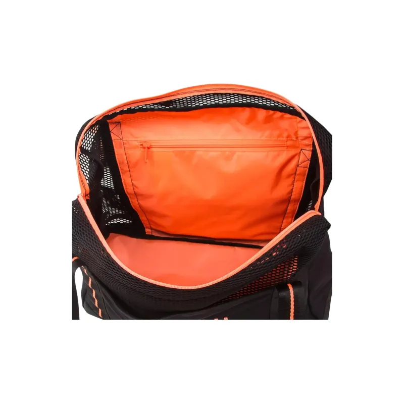 DECATHLON Polyester Waterproof Gym Bag Unisex Black & Orange-4
