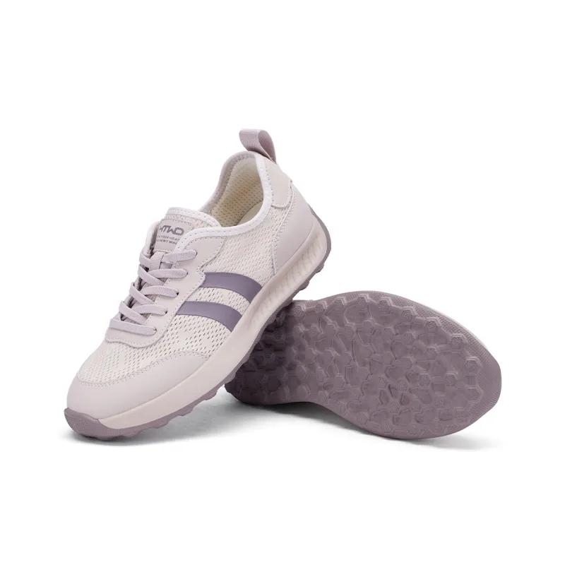 Hotwind Q Bounce Series Breathable White Sneakers Slip Resistant Low Top Casual Shoes Women's-9