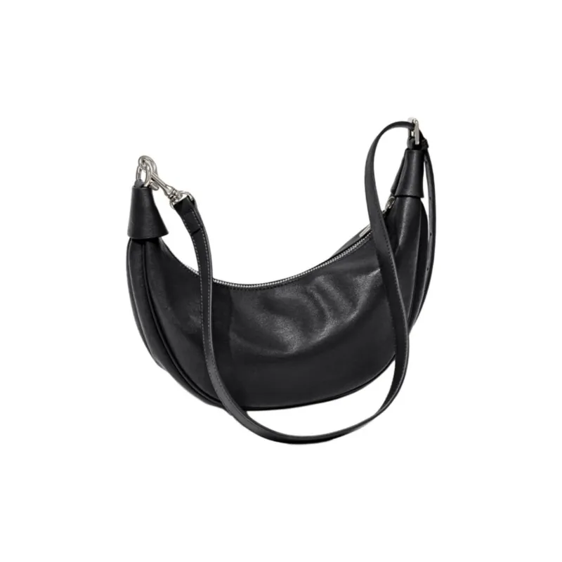 CinvaiKrose Synthetic Leather Shoulder Bag Small Size Women's Black/Coffee-5