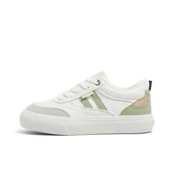 HUANQIU Abrasion Resistant, Lightweight, And Breathable Low Top Skateboard Shoes Women's Green