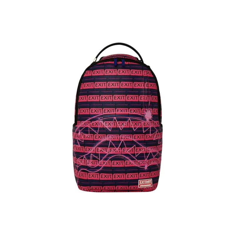 SPRAYGROUND Artificial Leather Backpack Unisex Pink-0