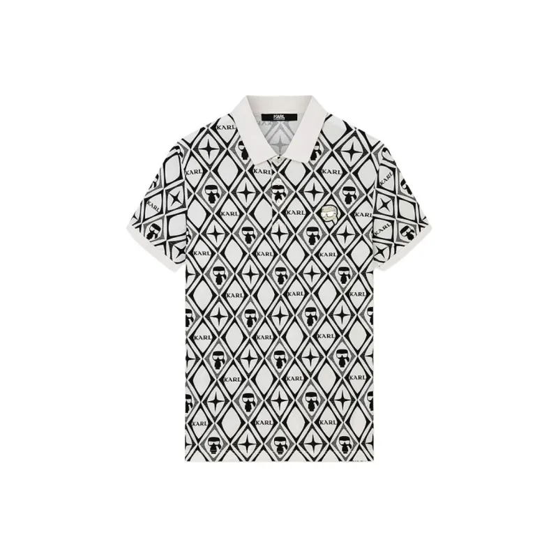KARL LAGERFELD Polo Shirt Men's White-0