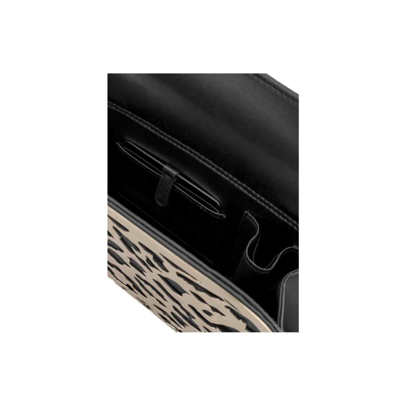 AMANI La Prima Viscose Clutch, Crossbody Bag, Shoulder Bag Women's Black White-4