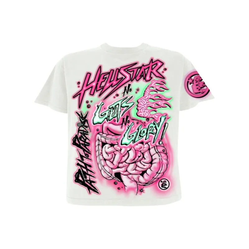 Hellstar T Shirts Men White-0