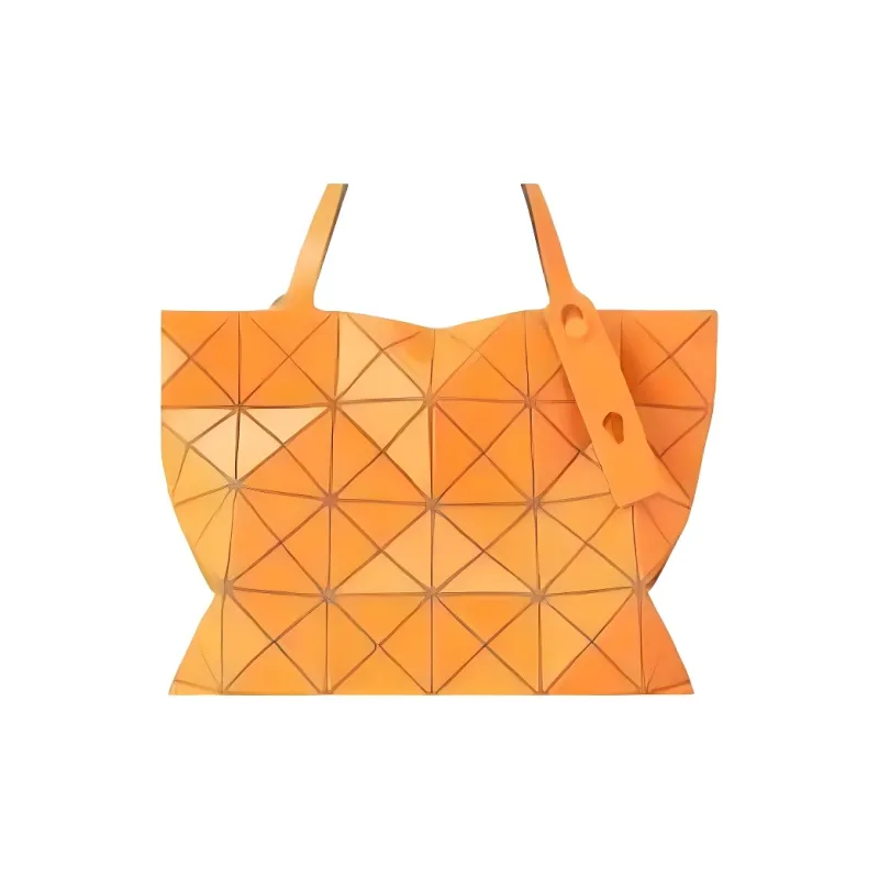 ISSEY MIYAKE Polyvinyl Chloride Resin Tote Bag, Shopping Bag, Handbag Women's Orange-1