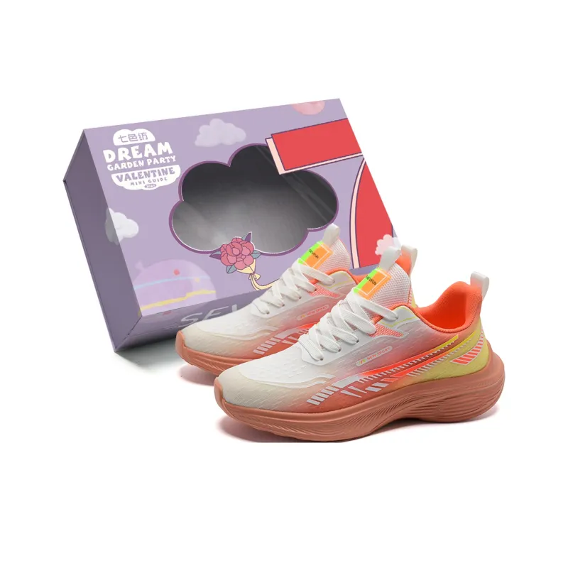 7 SEVFUN Running Shoes Unisex Low Top Orange-5
