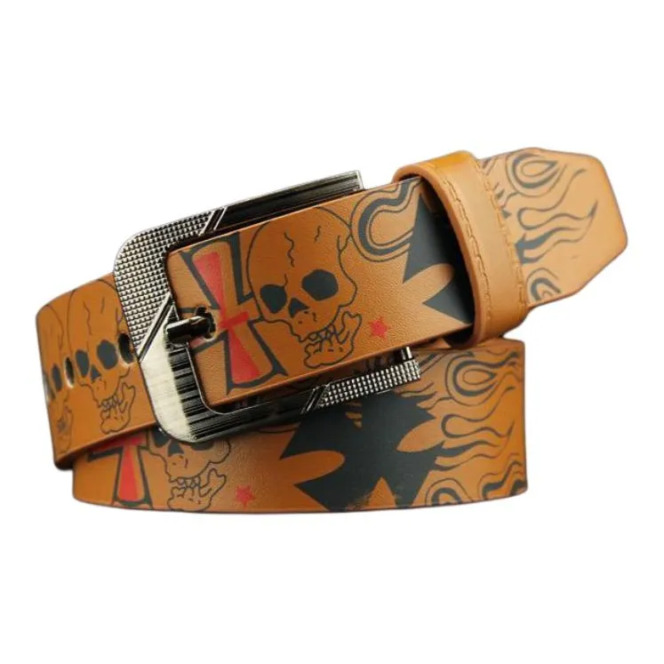 JEANSWEST PU Leather Belts Men's 3.7CM-4