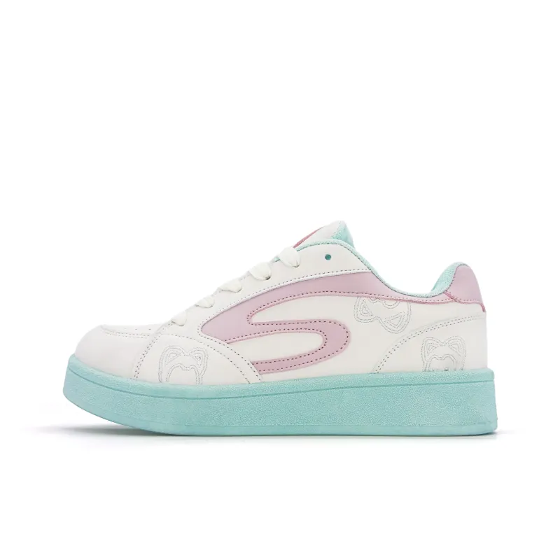 ALI THE FOX Skateboard Shoes Women's Low Top Mint Green-2