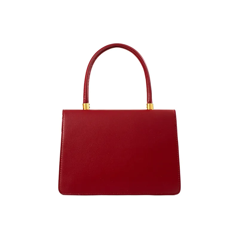 Vigno Synthetic Leather Handbag, One Shoulder, Crossbody Bag Regular Women's Red-3