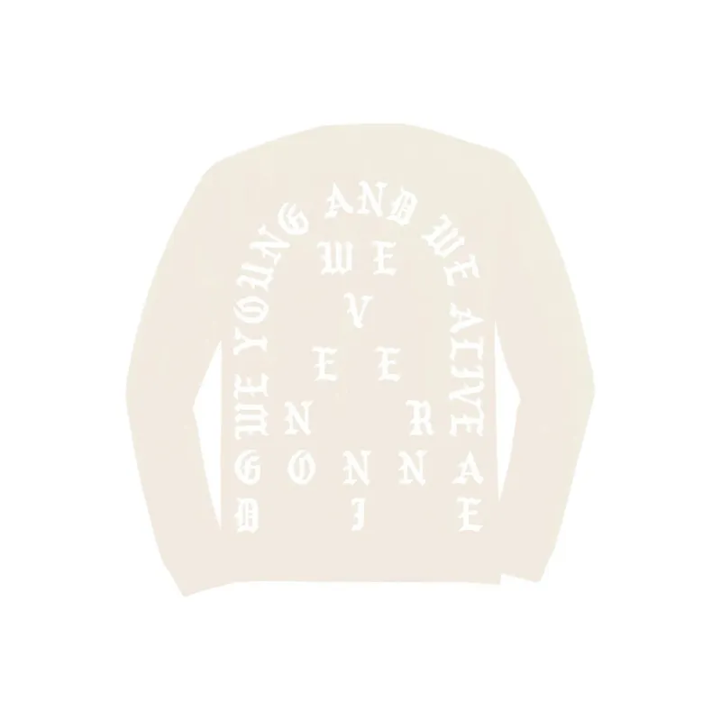 Kanye West T Shirts Men Beige-1