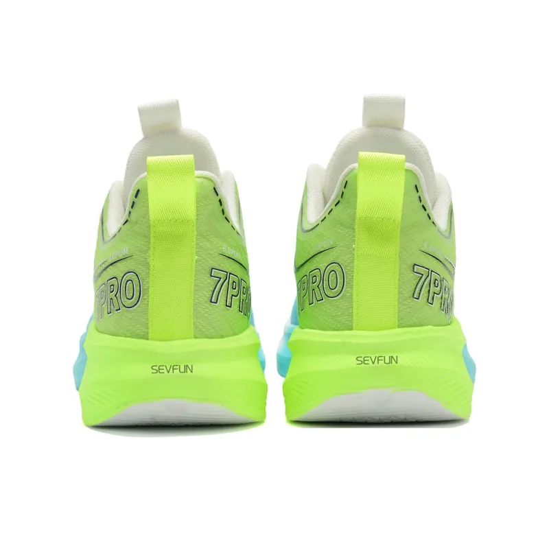 7 SEVFUN Running Shoes Unisex Low Top White/Pink/Green-24
