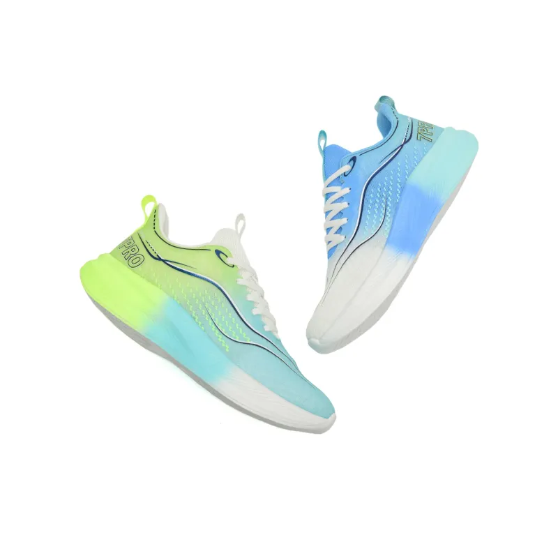 7 SEVFUN Running Shoes Unisex Low Top White/Pink/Green-28