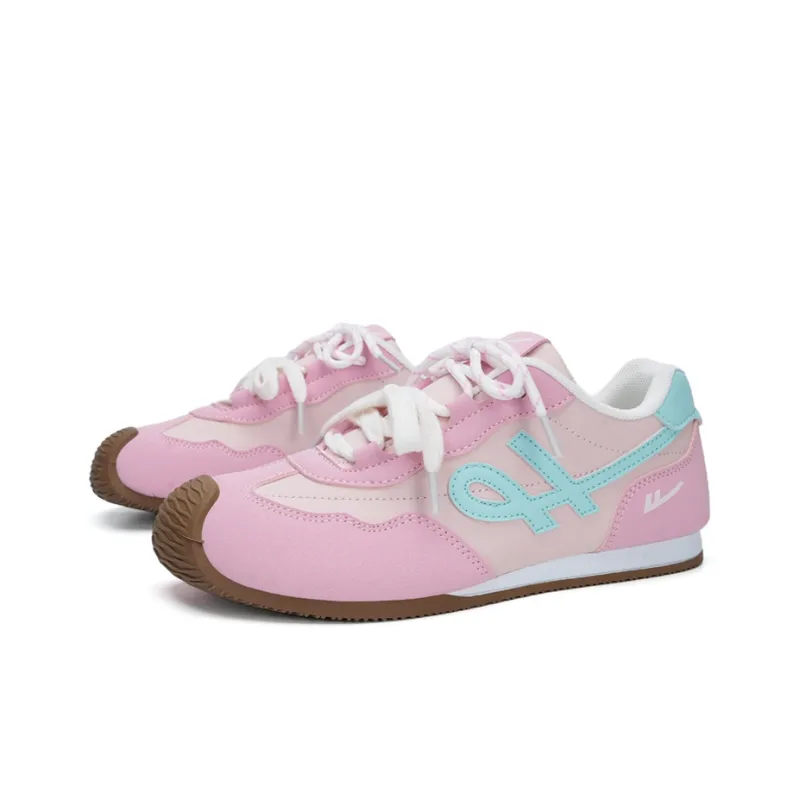 Warrior Abrasion Resistant Low Top Casual Shoes Women's Pink Green-1