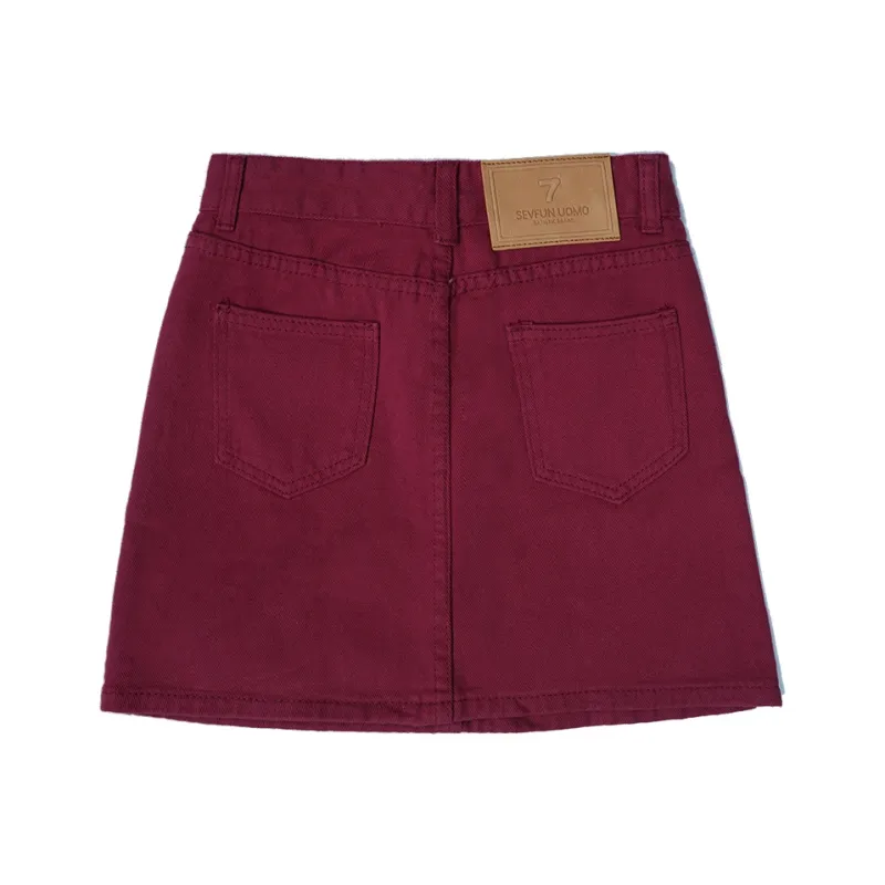 7 SEVFUN Denim Short Skirts Women's-7