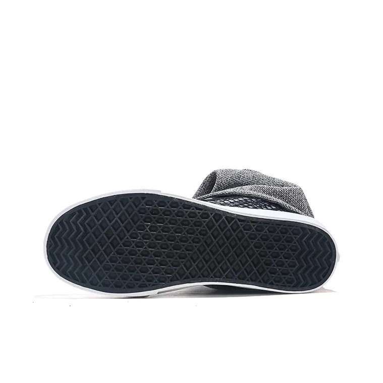 Jifffly Abrasion Resistant Balance Lightweight High Top Skateboard Shoes Unisex Black-11