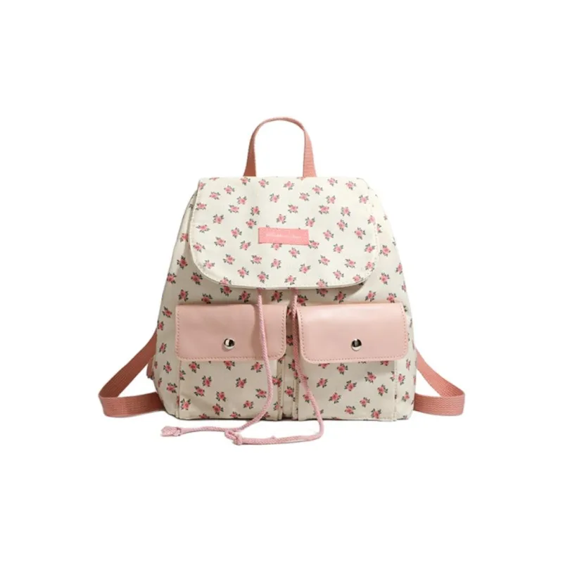 NX DOUGHNUT Canvas Backpack Regular Women's Pink-1