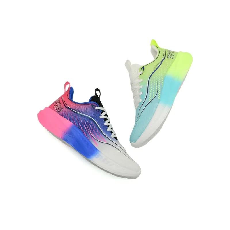 7 SEVFUN Running Shoes Unisex Low Top White/Pink/Green-8