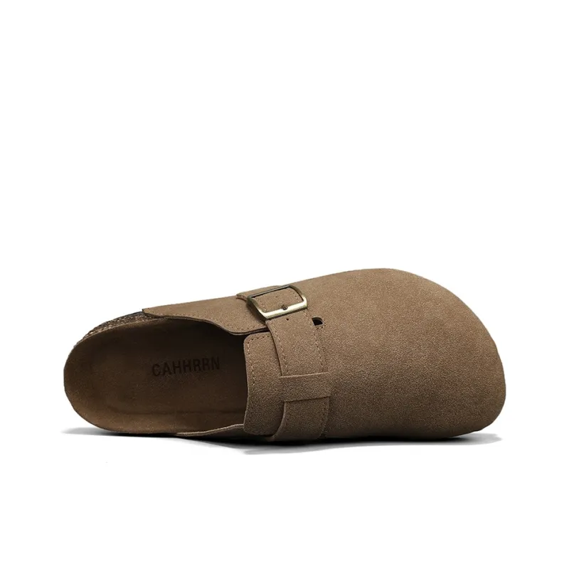 Colorful Creations Leather Patchwork Quiet Slip Resistant Closed Toe Slippers Men's-16