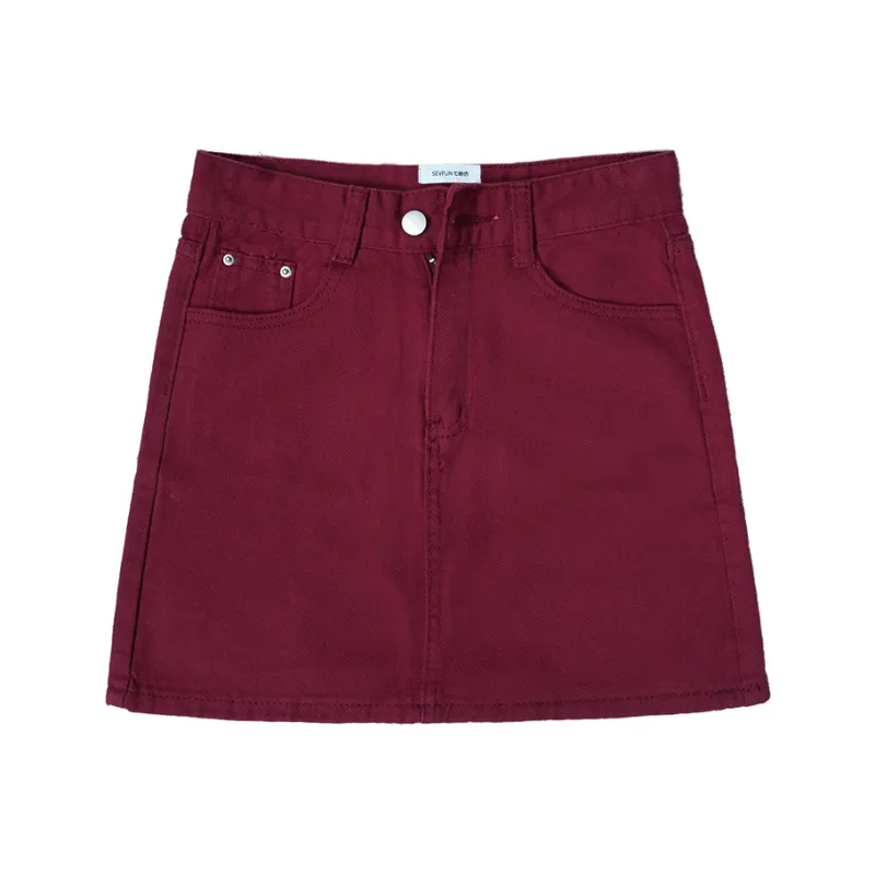 7 SEVFUN Denim Short Skirts Women's-6