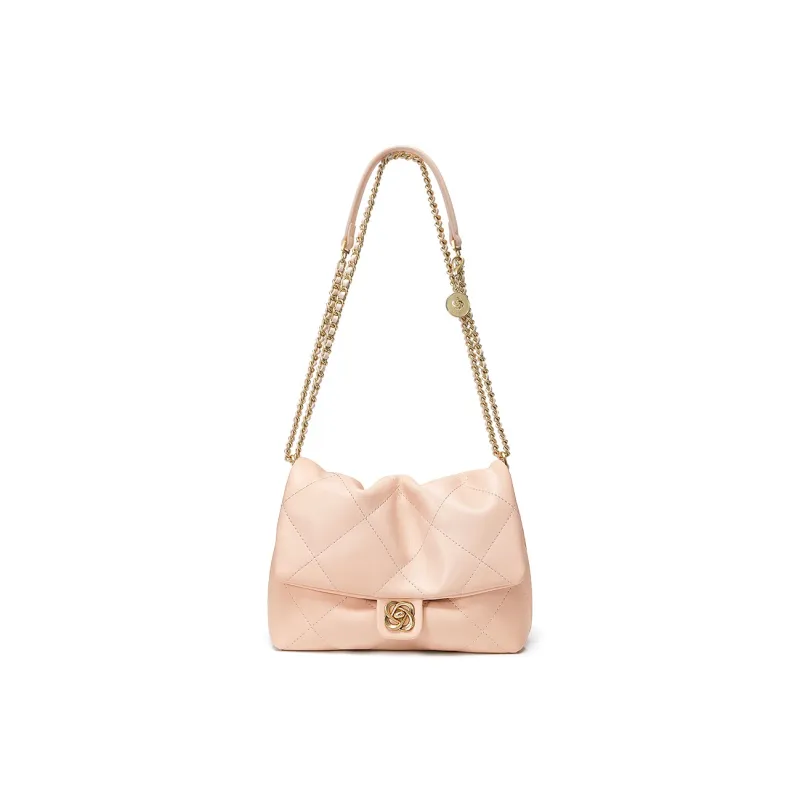 JUST STAR Synthetic Leather Portable Crossbody Bag, Shoulder Bag Regular Women's White/Pink/Black-12