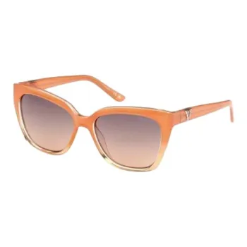 GUESS Injection Cat Eye Sunglasses Women's Orange
