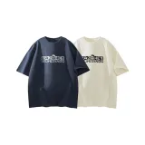 Navy Blue & Apricot