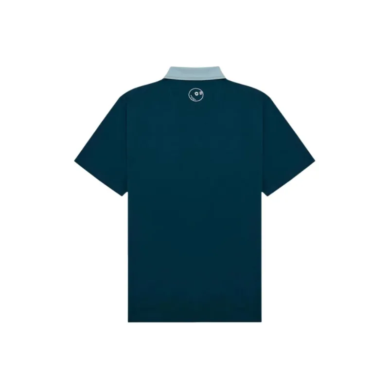 Malbon Golf Polo Shirt Men's Ocean Blue-1