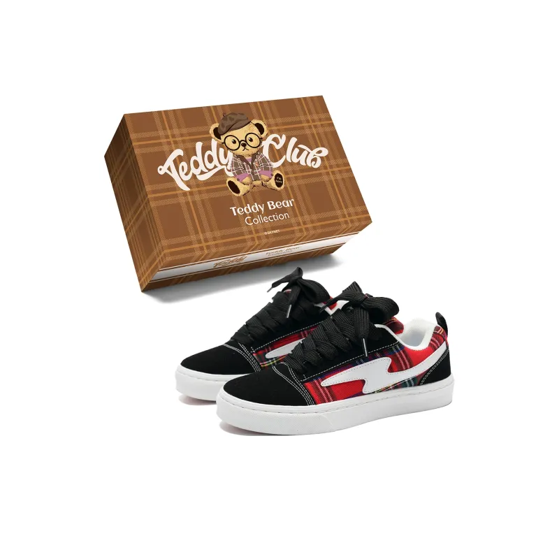 Teddy Bear Collection Slip Resistant Shock Absorbers With Abrasion Resistant Properties Low Top Skateboard Shoes Unisex-52