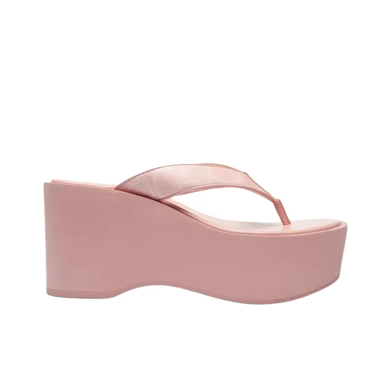 COACH Rubber Sole Flip Flops 8.8cm Women's Pink-1