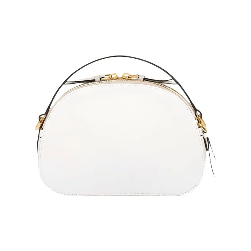 PRADA Saffiano Cow Leather Handbag Shoulder Bag Camera Bag Crossbody Bag Women's White-1