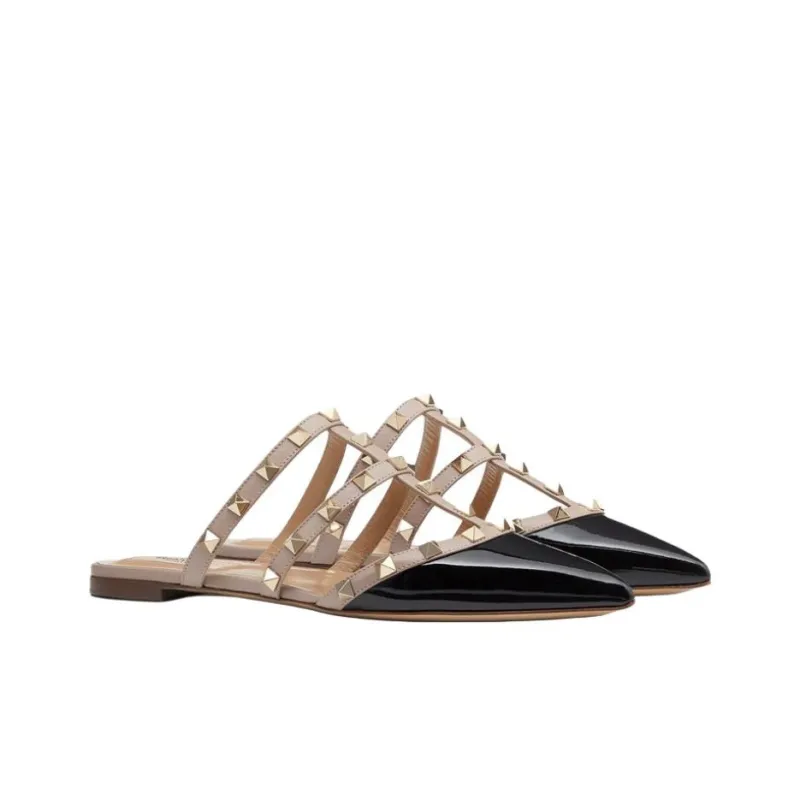 Valentino Closed Toe Slippers Women's Nude-2