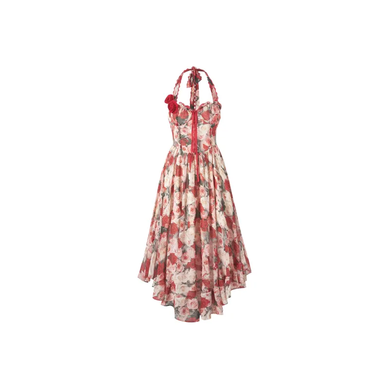 XUANSHU Slip Dress Women's Yellow-8