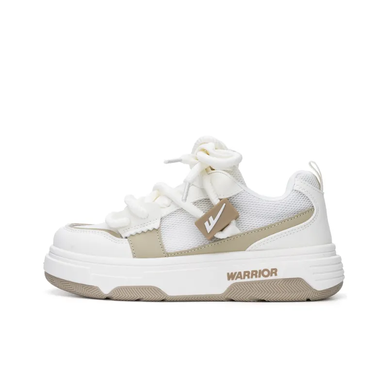 Warrior Abrasion Resistant Low Top Casual Shoes Women's White Khaki-0