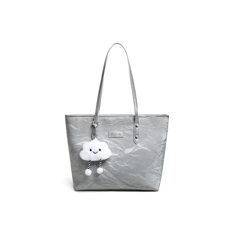 C°BANNER Synthetic Leather Shoulder Bag Tubas Women's Gray-2